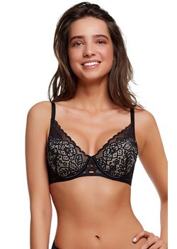 Hint biustonosz push-up 37369-99X, Kolor czarny, Rozmiar 65C, Henderson ze sklepu Intymna w kategorii Biustonosze - zdjęcie 184120857