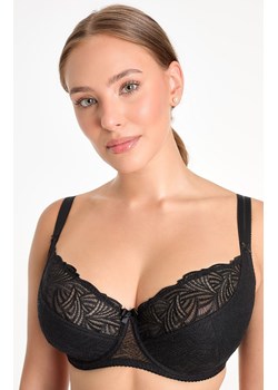 Biustonosz półusztywniany semi-soft czarny Rina B150, Kolor czarny, Rozmiar 65H, Ewa Bien ze sklepu Intymna w kategorii Biustonosze - zdjęcie 184122396