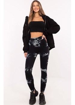 Legginsy z efektem tie-dye NM-LG-AB622.15X, Kolor czarny-wzór, Rozmiar L/XL, VINCEOTTO ze sklepu Intymna w kategorii Spodnie damskie - zdjęcie 184123226