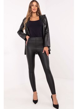 Czarne legginsy z ociepleniem NM-LG-TR1846.99, Kolor czarny, Rozmiar XS, Trendy.ING ze sklepu Intymna w kategorii Spodnie damskie - zdjęcie 184123256