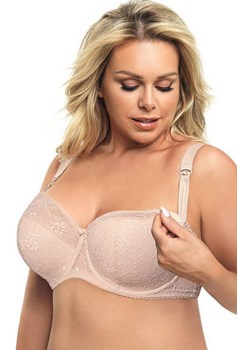 Ciążowy biustonosz do karmienia semi-soft półusztywniany Mey MK14, Kolor beżowy, Rozmiar 105D, Gorsenia ze sklepu Intymna w kategorii Bielizna ciążowa - zdjęcie 184125596