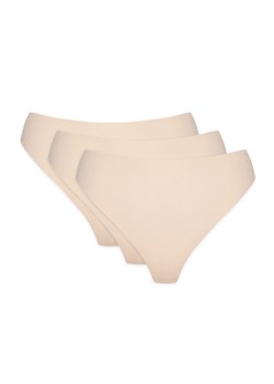 3-pak stringi damskie bezszwowe beżowe Blanca, Kolor beżowy, Rozmiar 36, Gorteks - id: 187899 - marki Gorteks - 184125749 3-pak stringi damskie bezszwowe beżowe Blanca, Kolor beżowy, Rozmiar 36, Gorteks ze sklepu Intymna w kategorii Majtki damskie - zdjęcie 184125749