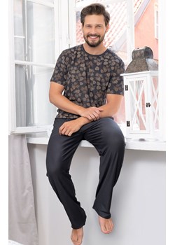 Pinus piżama męs. kr. dł., Kolor grafitowy-wzór, Rozmiar S, Italian Fashion ze sklepu Intymna w kategorii Piżamy męskie - zdjęcie 184127387