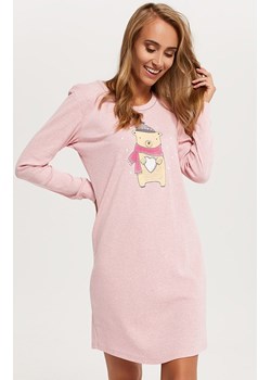 Koszula nocna damska Baula długim rękawem, Kolor różowy-wzór, Rozmiar S, Italian Fashion ze sklepu Intymna w kategorii Koszule nocne - zdjęcie 184127735