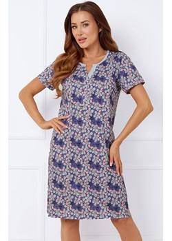 Bawełniana koszula nocna damska na krótki rękaw Carbonia, Kolor multicolour, Rozmiar M, Italian Fashion ze sklepu Intymna w kategorii Koszule nocne - zdjęcie 184127878