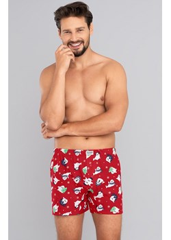 Bokserki męskie Elder, Kolor czerwony-wzór, Rozmiar XL, Italian Fashion ze sklepu Intymna w kategorii Majtki męskie - zdjęcie 184128099