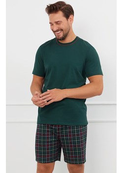Piżama męska z krótkim rękawem i krótkimi spodniami zielona Fogo, Kolor zielony-wzór, Rozmiar M, Italian Fashion ze sklepu Intymna w kategorii Piżamy męskie - zdjęcie 184128335
