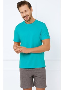 Krótka piżama męska turkusowa Krystian, Kolor turkusowy, Rozmiar S, Italian Fashion ze sklepu Intymna w kategorii Piżamy męskie - zdjęcie 184128839