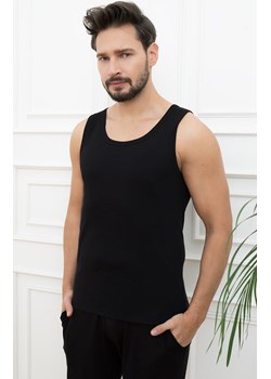 Czarny podkoszulek męski na szerokie ramiączko Paco, Kolor czarny, Rozmiar M, Italian Fashion ze sklepu Intymna w kategorii T-shirty męskie - zdjęcie 184129246