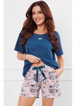 Piżama damska z krótkim rękawem i krótkimi spodniami Sagitta, Kolor jeansowy-róż, Rozmiar S, Italian Fashion - id: 190568 - marki Italian Fashion - 184129536 Piżama damska z krótkim rękawem i krótkimi spodniami Sagitta, Kolor jeansowy-róż, Rozmiar S, Italian Fashion ze sklepu Intymna w kategorii Piżamy damskie - zdjęcie 184129536