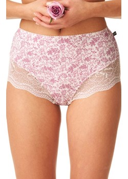 2-pack wysokie majtki damskie w kwiatowy wzór LPF 934, Kolor ecru-różowy, Rozmiar S, Key ze sklepu Intymna w kategorii Majtki damskie - zdjęcie 184131659