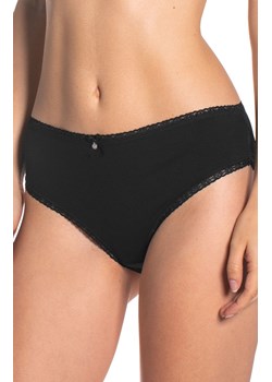 Czarne bawełniane figi damskie bikini 2-pack L-4000BI-02, Kolor czarny, Rozmiar L, LAMA ze sklepu Intymna w kategorii Majtki damskie - zdjęcie 184132597