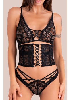 Zmysłowy komplet 3-częściowy Cinex Atlantin Collection, Kolor czarny, Rozmiar S/M, LivCo Corsetti Fashion ze sklepu Intymna w kategorii Komplety bielizny damskiej - zdjęcie 184133488