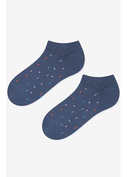 Marilyn stopki męskie jeansowe w kolorowy wzór Geometric, Kolor jeans-wzór, Rozmiar 41-45, Marilyn ze sklepu Intymna w kategorii Skarpetki męskie - zdjęcie 184135378