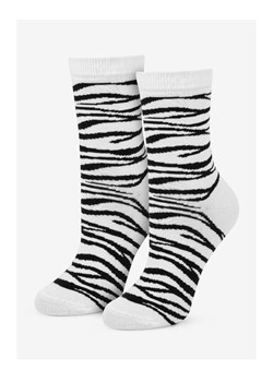 Marilyn Skarpetki damskie bawełniane w stylowy wzór zebry Zebra, Kolor biało-czarny, Rozmiar 36-40, Marilyn ze sklepu Intymna w kategorii Skarpetki damskie - zdjęcie 184135396