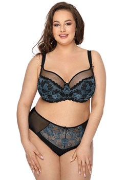 M-3329/2 Angel biustonosz soft, Kolor czarno-niebieski, Rozmiar 65E, Mat ze sklepu Intymna w kategorii Biustonosze - zdjęcie 184136067