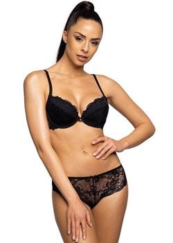 Biustonosz push-up czarny Nell M-0196/1, Kolor czarny, Rozmiar 85B, Mat ze sklepu Intymna w kategorii Biustonosze - zdjęcie 184136629