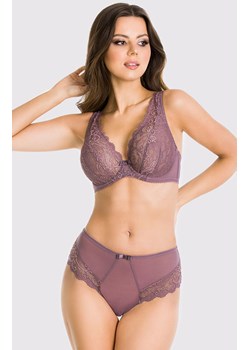 Koronkowy biustonosz miękki soft wrzosowy Lea Bralette 19175, Kolor wrzosowy, Rozmiar 65G, Mediolano ze sklepu Intymna w kategorii Biustonosze - zdjęcie 184137226
