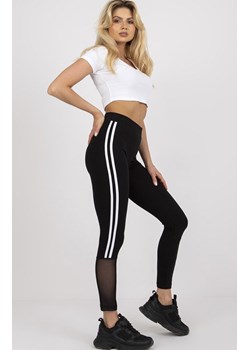 Czarne legginsy damskie sportowe RV-LG-7899.10, Kolor czarny, Rozmiar S, Relevance ze sklepu Intymna w kategorii Spodnie damskie - zdjęcie 184137525