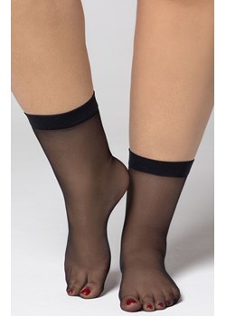 Charlotte 20 DEN 2-pack cienkich skarpetek damskich, Kolor czarny (onyx), Rozmiar 5/7, Mona Queen Size ze sklepu Intymna w kategorii Skarpetki damskie - zdjęcie 184139156