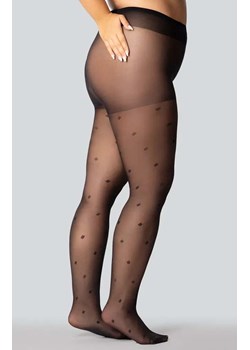 Rajstopy damskie czarne plus size we wzory Diamond rain 30 DEN, Kolor czarny (onyx), Rozmiar 8, Mona Queen Size ze sklepu Intymna w kategorii Rajstopy - zdjęcie 184139205