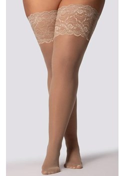 Pończochy samonośne plus size cieliste Divine 30 DEN, Kolor cielisty (alabaster), Rozmiar 5/6, Mona Queen Size ze sklepu Intymna w kategorii Pończochy - zdjęcie 184139207