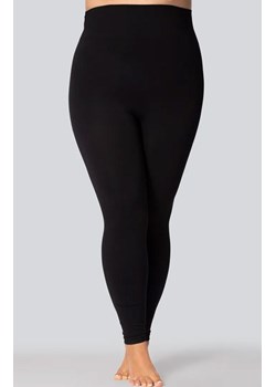 Czarne legginsy damskiez efektem push-up plus size Smoothwear, Kolor czarny (onyx), Rozmiar 6/7, Mona Queen Size ze sklepu Intymna w kategorii Spodnie damskie - zdjęcie 184139286