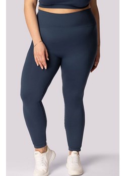 Mona legginsy damskie granatowe Base Plus Size, Kolor granatowy, Rozmiar 2XL, Mona ze sklepu Intymna w kategorii Spodnie damskie - zdjęcie 184139289
