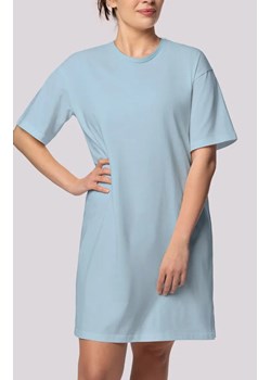 Mona bawełniana koszula nocna damska jasnoniebieska Bliss Plus Size, Kolor jasnoniebieski, Rozmiar 2XL, Mona ze sklepu Intymna w kategorii Koszule nocne - zdjęcie 184139358