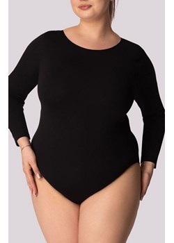 Mona body damskie z długim rękawem czarne Longsleeve Base Plus Size, Kolor czarny, Rozmiar 2XL, Mona ze sklepu Intymna w kategorii Body damskie - zdjęcie 184139366