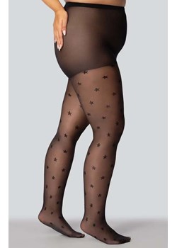 Rajstopy damskie plus size we wzory gwiazdek Star 30 DEN, Kolor czarny (onyx), Rozmiar 6, Mona Queen Size ze sklepu Intymna w kategorii Rajstopy - zdjęcie 184139508