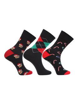 Moraj 3-pack świąteczne skarpetki męskie CMLS350-048, Kolor multicolour, Rozmiar 43-45, Moraj ze sklepu Intymna w kategorii Skarpetki męskie - zdjęcie 184139626