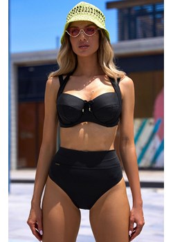 Ibiza 1518/02 wysokie majtki od stroju kąpielowego czarne, Kolor czarny, Rozmiar 38, Novella ze sklepu Intymna w kategorii Stroje kąpielowe - zdjęcie 184140516