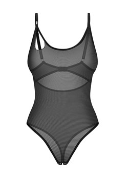 Exquisite czarne otwarte body damskie MP Black by Obsessive, Kolor czarny, Rozmiar S/M, Exquisite ze sklepu Intymna w kategorii Body damskie - zdjęcie 184141425