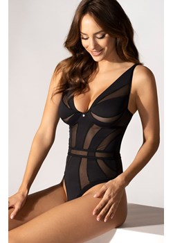 Obsessive czarne zmysłowe body Chic Amoria, Kolor czarny, Rozmiar XS/S, Obsessive ze sklepu Intymna w kategorii Body damskie - zdjęcie 184141559