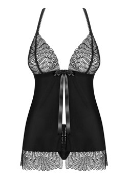 Obsessive Chiccanta koszulka babydoll i stringi, Kolor czarny, Rozmiar S/M, Obsessive ze sklepu Intymna w kategorii Komplety bielizny damskiej - zdjęcie 184141589