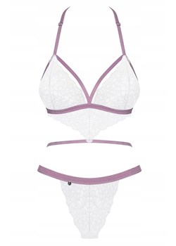 Obsessive koronkowe body damskie Lilyanne, Kolor biały, Rozmiar S/M, Obsessive ze sklepu Intymna w kategorii Body damskie - zdjęcie 184142026