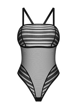 Exquisite body damskie w pasy Lune Bellis by Obsessive, Kolor czarny, Rozmiar XS/S, Exquisite ze sklepu Intymna w kategorii Body damskie - zdjęcie 184142138