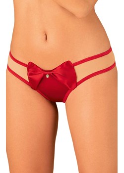 Rubinesa stringi, Kolor czerwony, Rozmiar S/M, Obsessive ze sklepu Intymna w kategorii Majtki damskie - zdjęcie 184142695