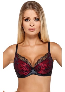 Catherine III biustonosz push-up, Kolor czarno-czerwony, Rozmiar 65C, PariPari Lingerie ze sklepu Intymna w kategorii Biustonosze - zdjęcie 184143317