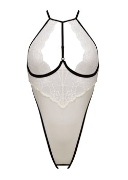 Zmysłowe body Chika, Kolor kremowy, Rozmiar S/M, Passion ze sklepu Intymna w kategorii Body damskie - zdjęcie 184143649