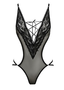 Erza body, Kolor czarny, Rozmiar S/M, Passion ze sklepu Intymna w kategorii Body damskie - zdjęcie 184143778