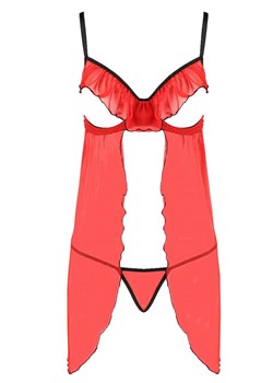 Cherry koszulka + stringi, Kolor red, Rozmiar 2XL/3XL, Passion ze sklepu Intymna w kategorii Komplety bielizny damskiej - zdjęcie 184143896