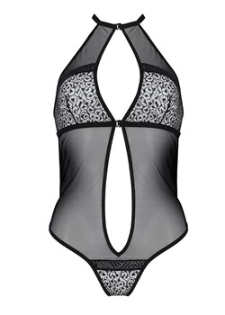 Satara czarne body tiulowe, Kolor czarny, Rozmiar L/XL, Passion ze sklepu Intymna w kategorii Body damskie - zdjęcie 184144215