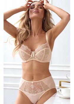 Cynthia figi damskie z wysokim stanem beżowe, Kolor beżowy, Rozmiar S, PariPari Lingerie ze sklepu Intymna w kategorii Majtki damskie - zdjęcie 184147537