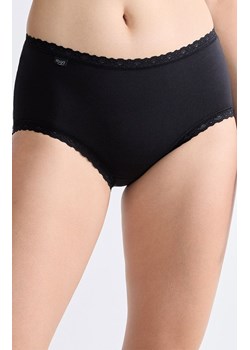 Sloggi figi damskie 24/7 Cotton Lace Midi 10167194-0004, Kolor czarny, Rozmiar 38, Sloggi ze sklepu Intymna w kategorii Majtki damskie - zdjęcie 184148527
