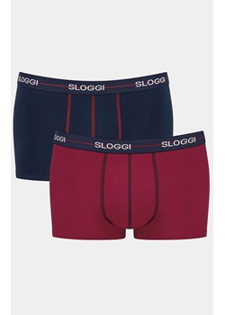 Sloggi 2-pack bokserki męskie Men Start Hipster C2P 10206968 box, Kolor granatowo-czerwony, Rozmiar M, Sloggi ze sklepu Intymna w kategorii Majtki męskie - zdjęcie 184148597