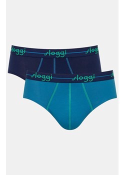Sloggi 2-pak slipów Start Midi 10206949-V020, Kolor granatowo-niebieski, Rozmiar M, Sloggi ze sklepu Intymna w kategorii Majtki męskie - zdjęcie 184148847