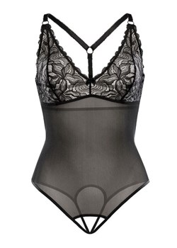 Body damskie z otwartym krokiem Vanessa, Kolor czarny, Rozmiar L/XL, Teyli ze sklepu Intymna w kategorii Body damskie - zdjęcie 184149978