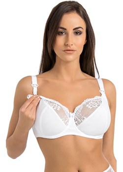 Ciążowy biustonosz soft do karmienia biały Anastasia MAMA 219, Kolor biały, Rozmiar 65E, Teyli ze sklepu Intymna w kategorii Bielizna ciążowa - zdjęcie 184150157